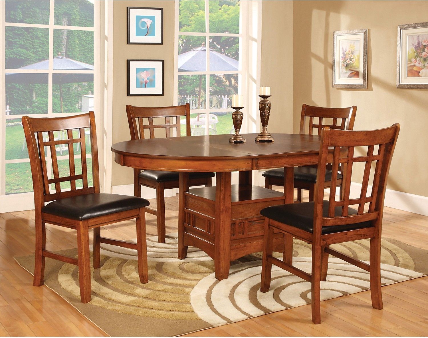 Dining Room Furniture Dalton 7 Piece Package Oak Dining Room Furniture Dalton 7 Piece Package Oak