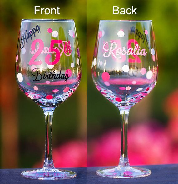 Download * High Quality Vinyl Décor * Custom Birthday Glass. This ...