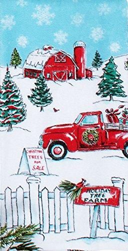 Kay Dee Designs Home For Christmas Holiday Truck Flour Sack Dish Towel