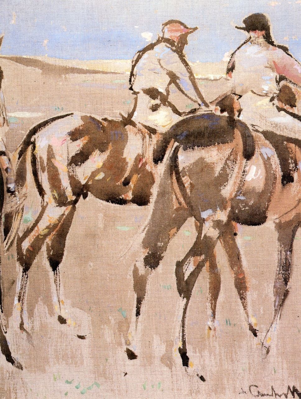 American Jockeys Painting Joseph Crawhall Oil Paintings Painting american-jockeys-painting-joseph-crawhall-oil-paintings-painting