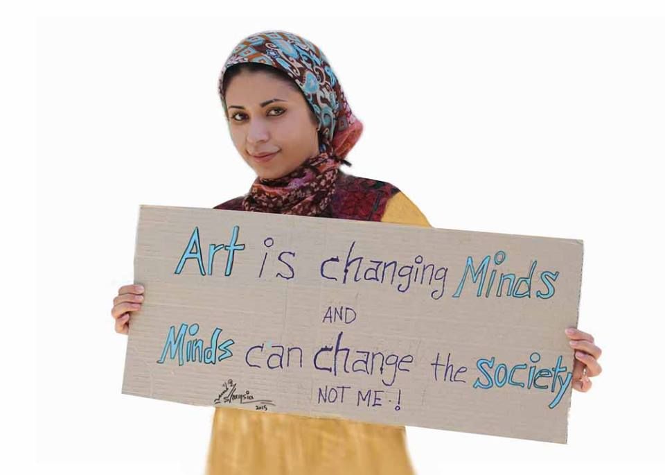 Shamsia Hassani - Shamsia Hassani added a new photo. | Graffiti, Female art, Graffit