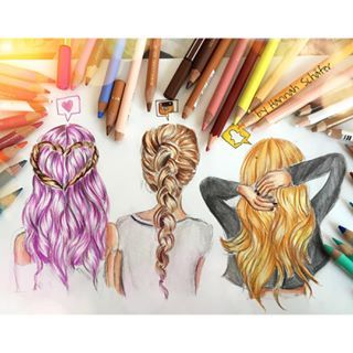 Social Media Hairstyles Buscar Con Google Art Drawings