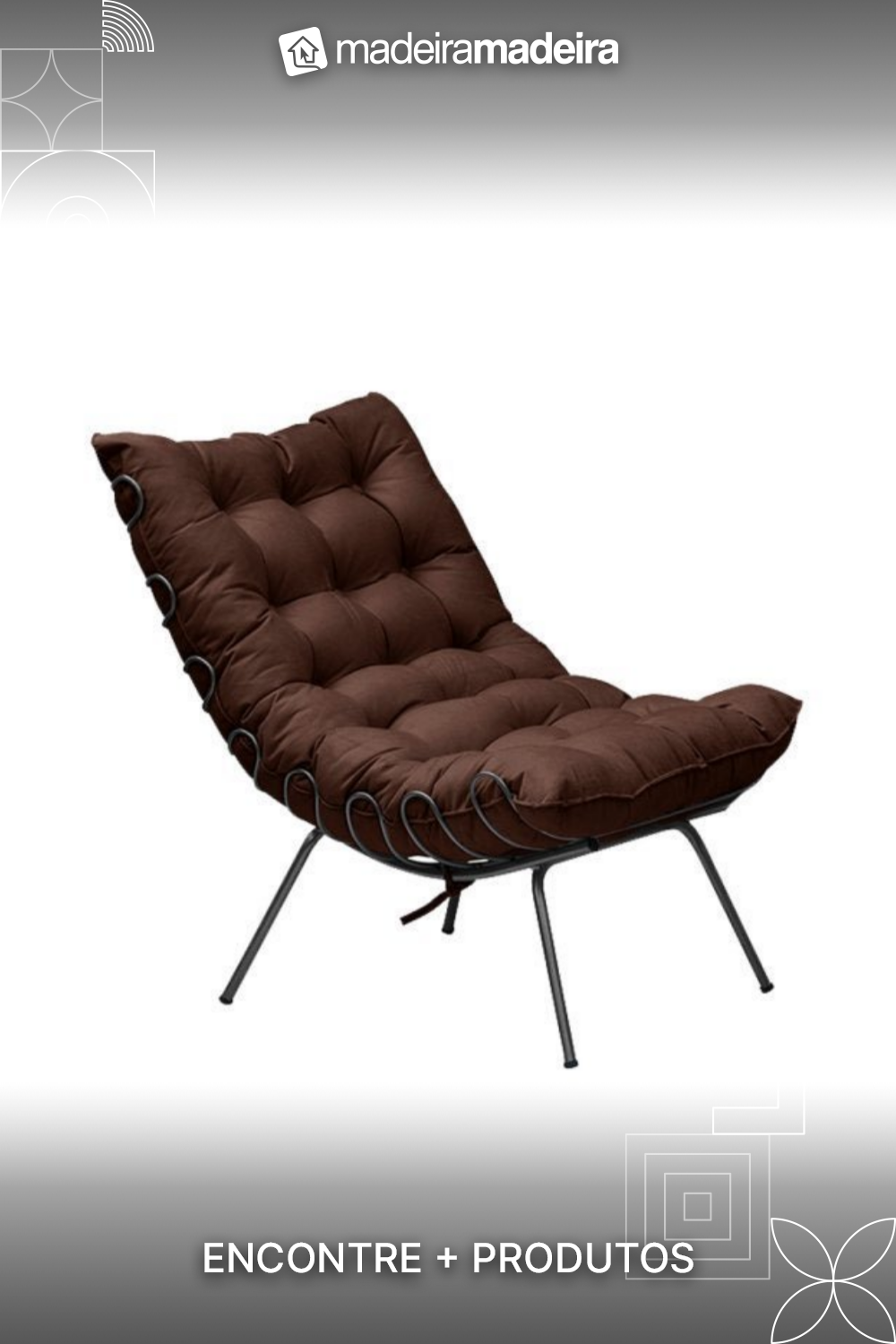 Ei, sabia que na MadeiraMadeira você pode comprar pelo Whatsapp? Mande uma mensagem que nossos consultores vão te ajudar na compra :) Suede, Chocolate, Products, Shopping, Living Room, Chocolates, Brown, Gadget