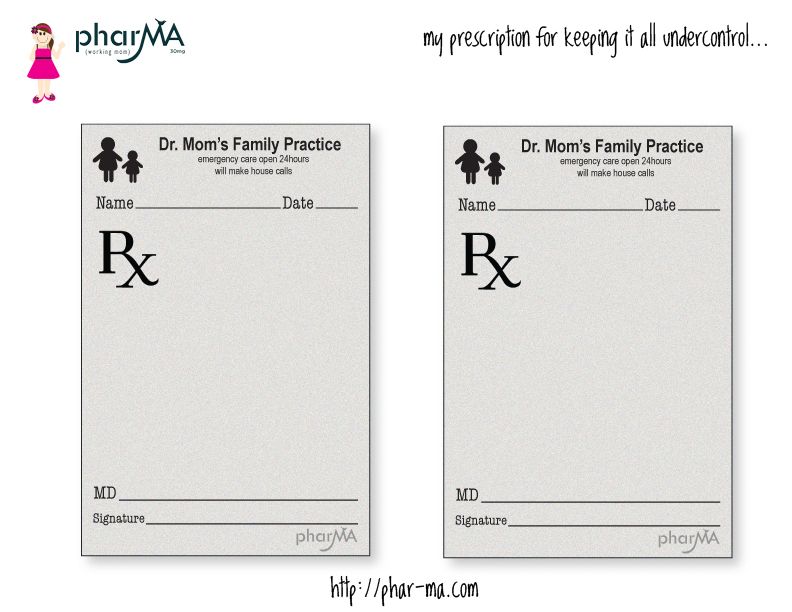 dr moms prescription pad doc micstuffens party printables printable prescription pad
