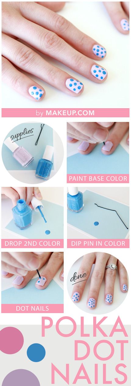 Nail Files Polka Dot Manicure Tutorial Polish Pinterest Nail Files Polka Dot Manicure Tutorial Polish Pinterest Nails Art And
