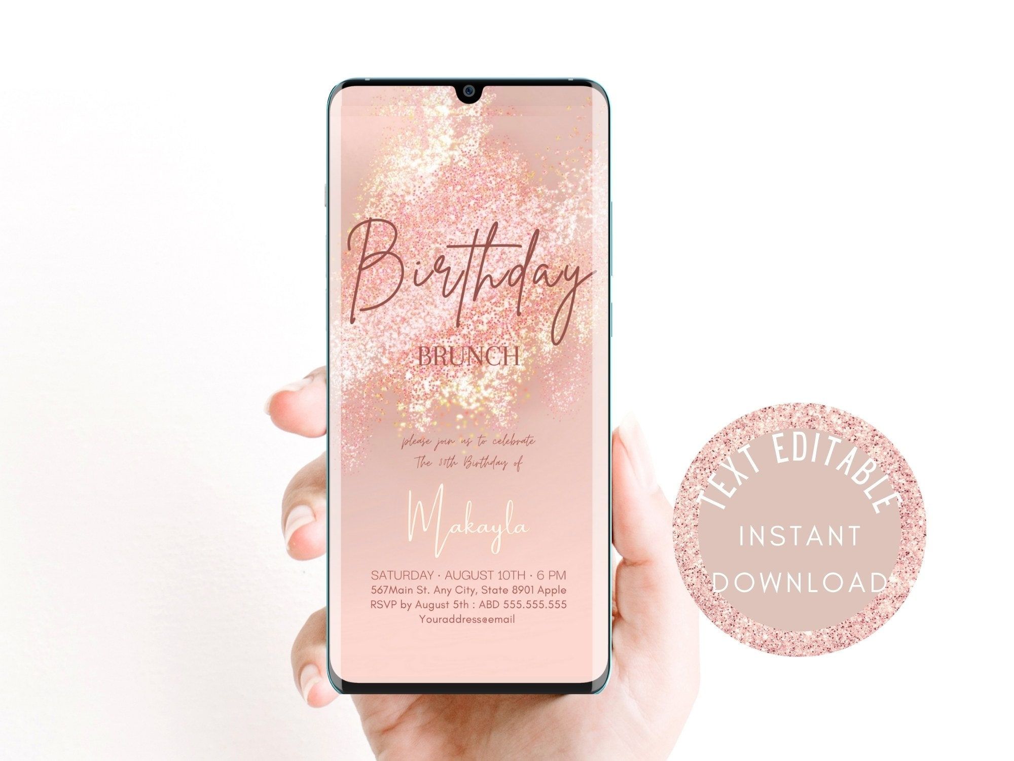 Electronic Brunch Invites Brunch Party Evites Brunch Invitation Brunch Birthday Invites SMS Evite Brunch Evite Brunch Evite