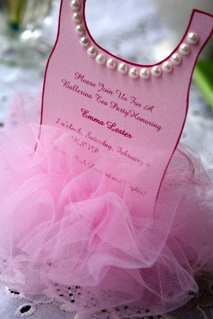 Ballerina Tutu Invitation Easy To Make And They Turned Out