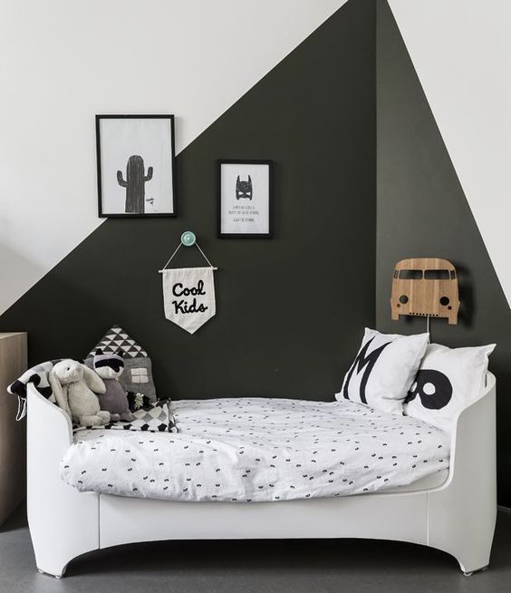 Affiches Deco chambre d'enfants ambiance e scandinave noir