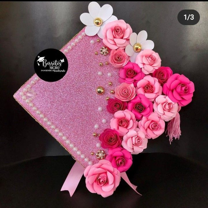 Birrete Rosa Con Flores Dise os De Birrete De Graduaci n Birrete birrete-rosa-con-flores-dise-os-de-birrete-de-graduaci-n-birrete