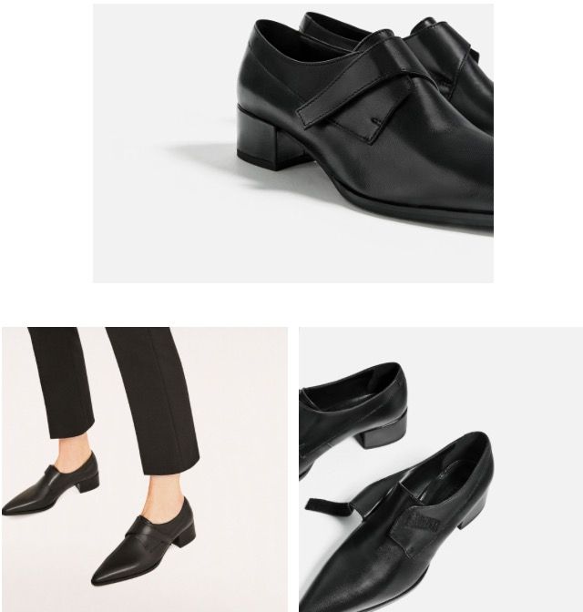 Color Piel Wishes Negro I Things Enqaxz Zara Zapato Plano Love fTUnqfr