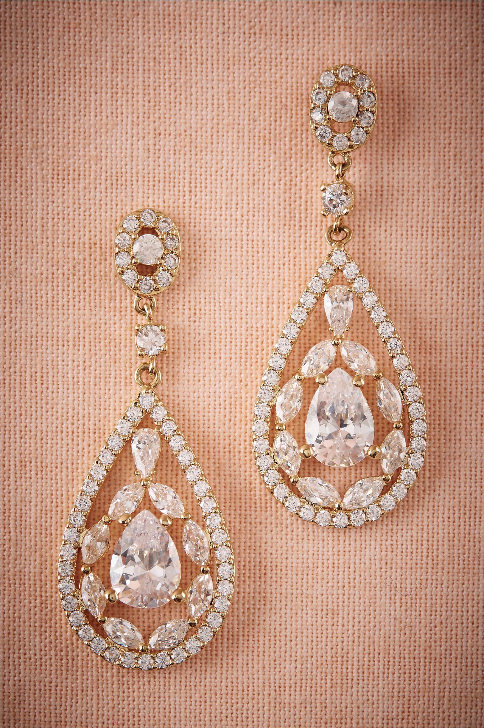 Bhldn Wedding Earrings 23 BHLDN Astoria Chandelier Earrings in Shoes & Accessories Jewelry