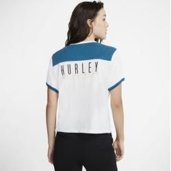 Hurley Avante Blocked Damen-T-Shirt – Blau Nike Hurley Avante Blocked Damen-T-Shirt – Blau Nike