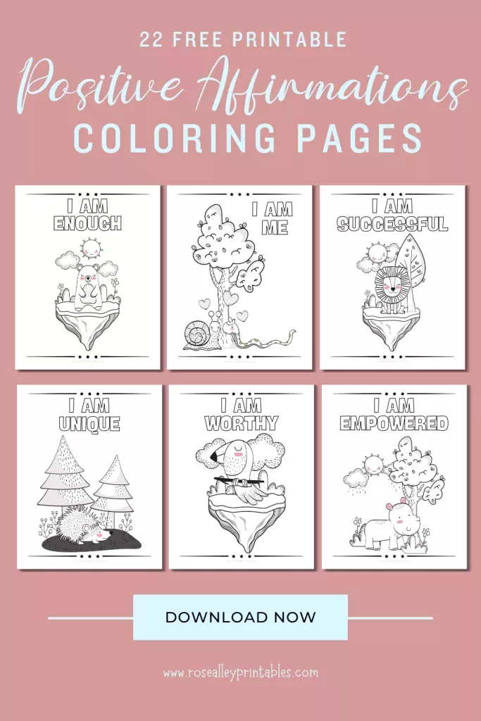 22 Free Printable Positive Affirmations Coloring Pages | Free