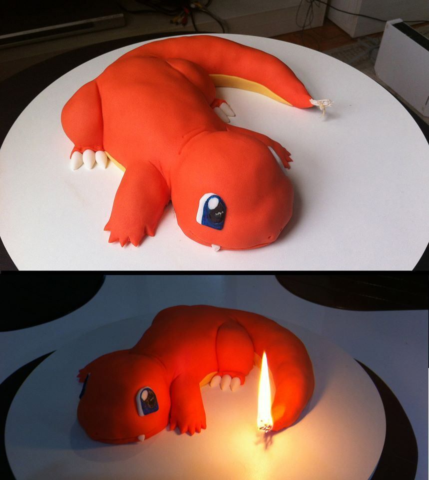 How To Make A D Charmander Cake How To Make A D Charmander Cake