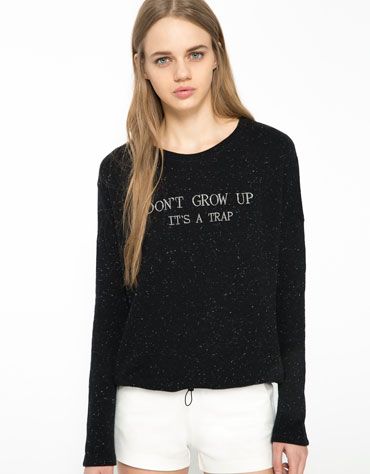bershka turkey bershka text plush sweatshirt yeah totally bershka turkey bershka text plush sweatshirt yeah totally