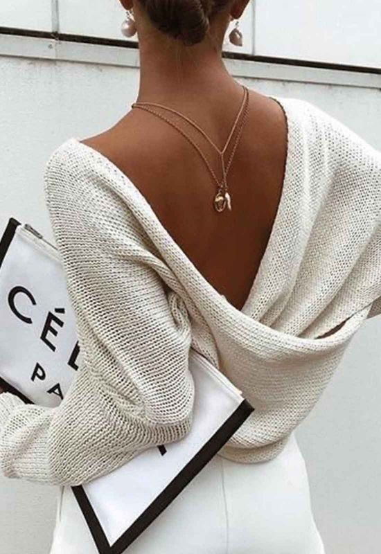 Little Black Dress - Amo Couture White Coco Jumper Little Black Dress - Amo Couture White Coco Jumper