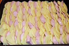Sahniges Kartoffel - Fleischwurst - Gratin #carneconpapas