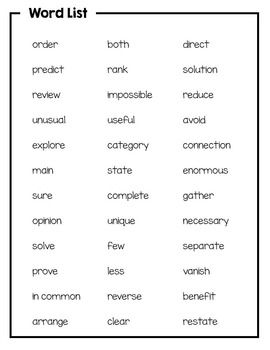 2nd grade academic vocabulary daily activities to boost vocabulary words for second grade
