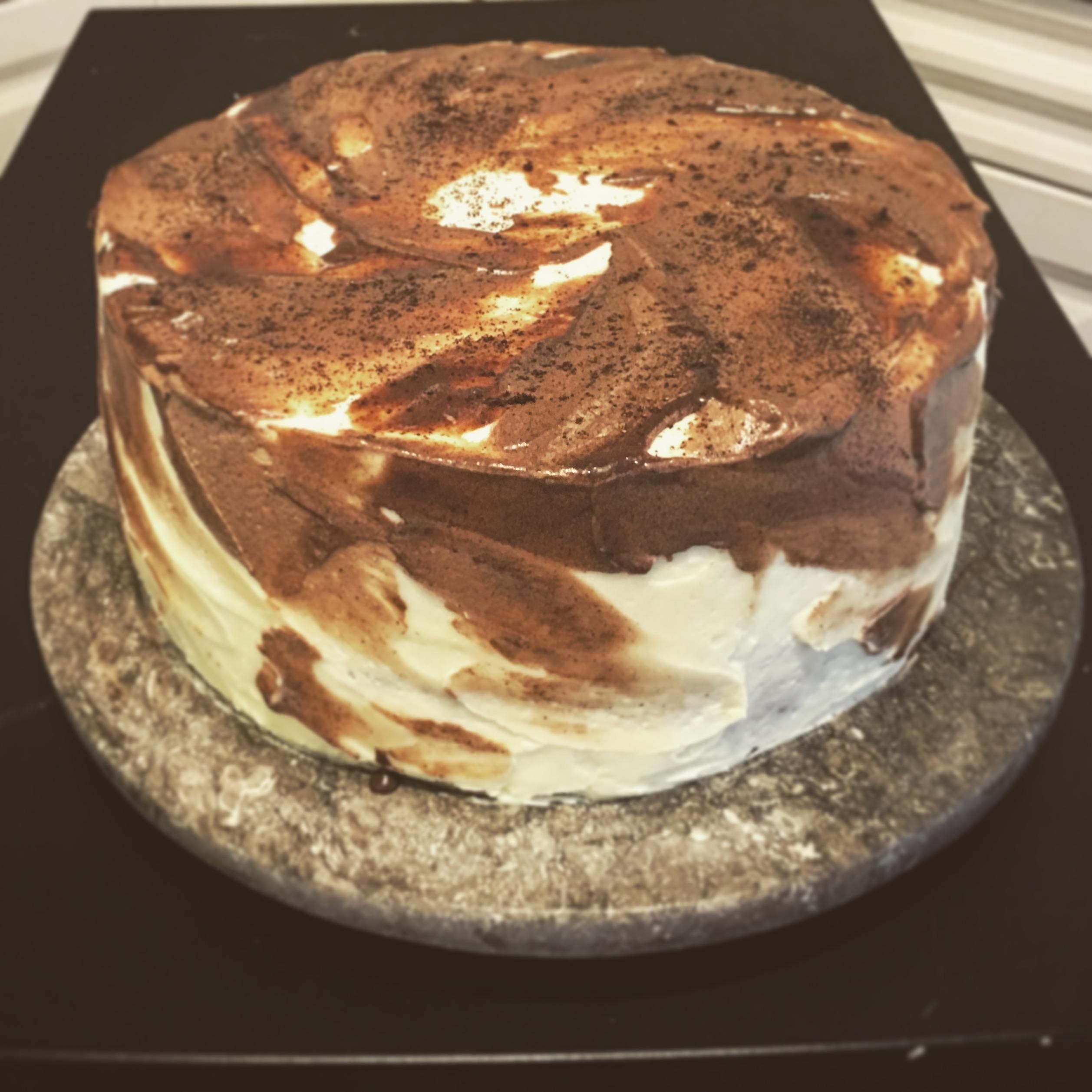 [Homemade] Vietnamese Iced Coffee Cake food Coffee
