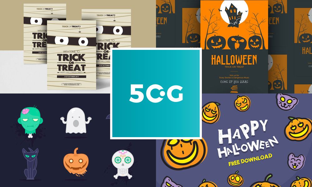 50 free halloween vectors graphics flyer template design free graphics for brochures