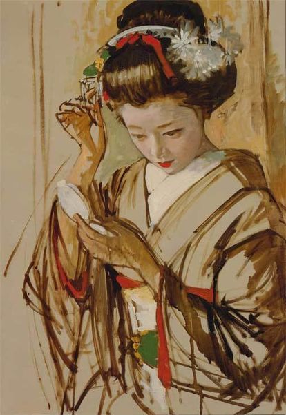 45 小磯良平 作品集 - NAVER まとめ | Japanese art, Geisha art ...