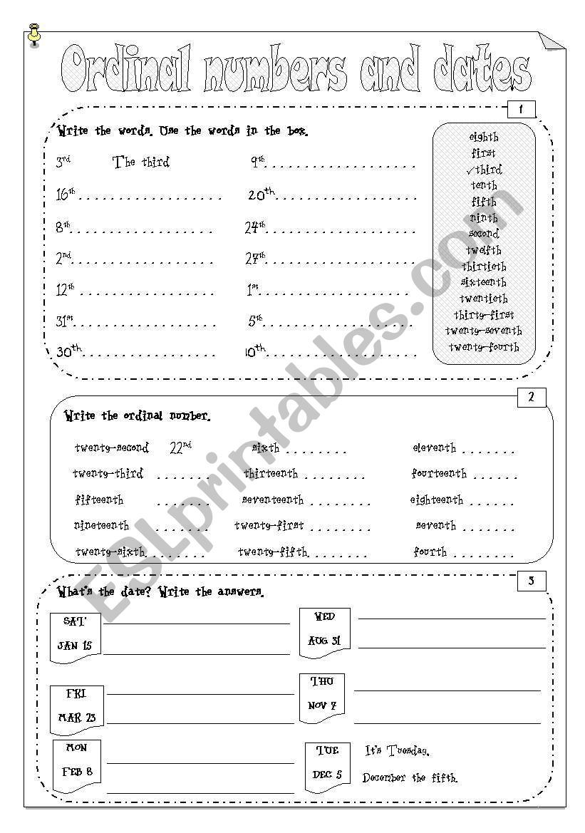 Ordinal Numbers Обучение Pinterest Ordinal numbers