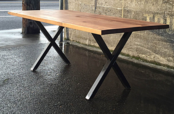 Reclaimed Wood Dining Table With X Legs Reclaimed Wood Dining Table With X Legs
