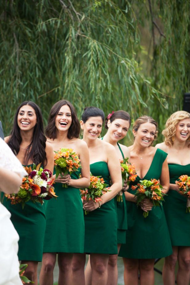 Emerald Bridesmaid Inspiration My Hotel Wedding Bruidsmeisjes
