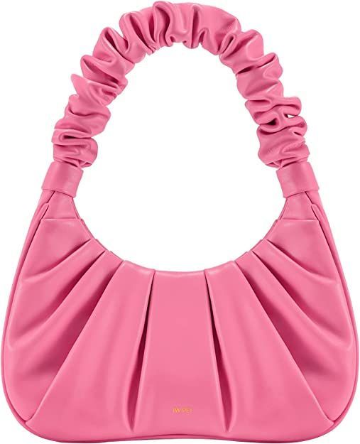 JW PEI Women's Gabbi Ruched Hobo Handbag Vegan leather handbag