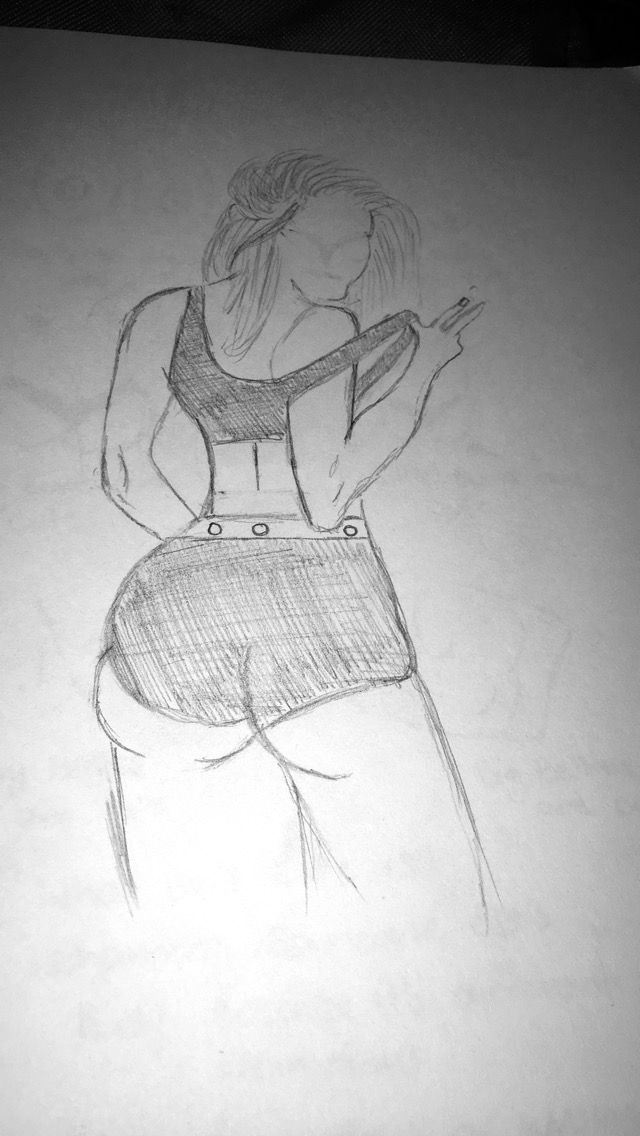Naked Girl Drawing