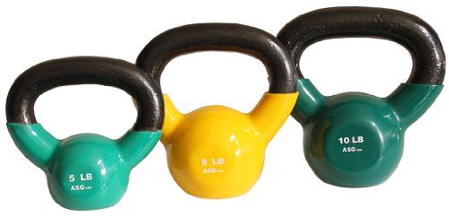 15 20 Lb 18 Ader Vinyl Kettlebell Set- 12