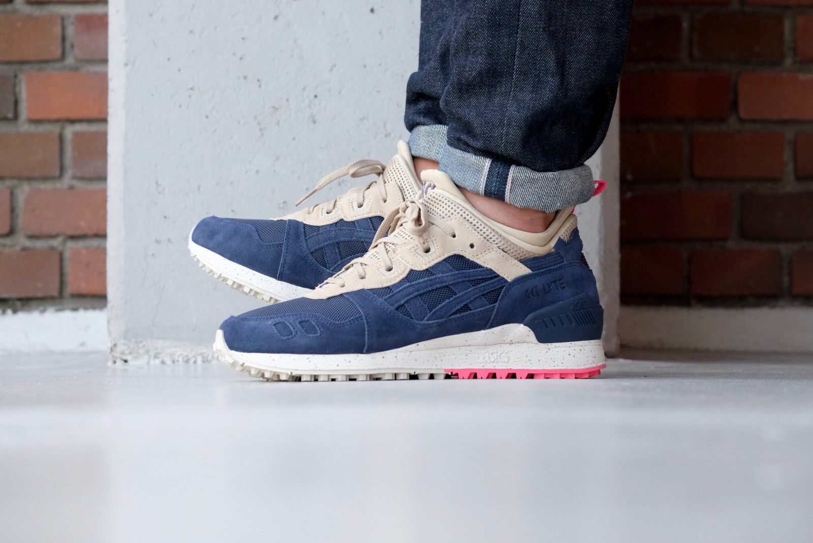 asics gel lyte 3 mt - bleu marine/beige asics gel lyte 3 mt - bleu marine/beige