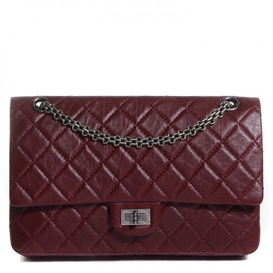 Chanel Aged Calfskin Quilted 2.55 Reissue Mini Flap Red