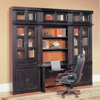 Parker House Oxford Library Wall Bookcase With Writing Desk Small Traditional Bookcases By Hayneedle Bookshelf Desk Bookcase Small Writing Desk