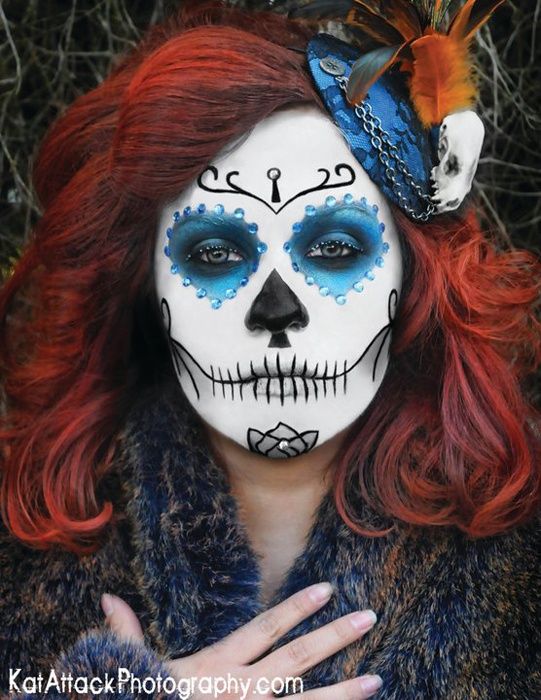 dia de los muertos masks photo