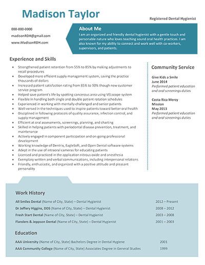 madison taylor dental hygiene resume template dental hygiene