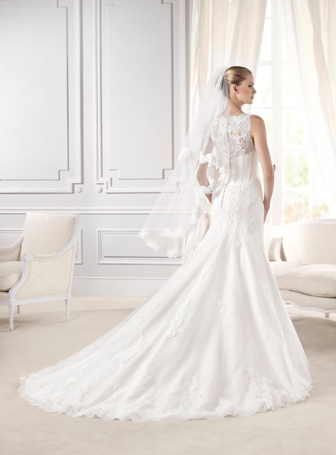espalda del #vestido de #novia de la colección “la sposa 2015” con