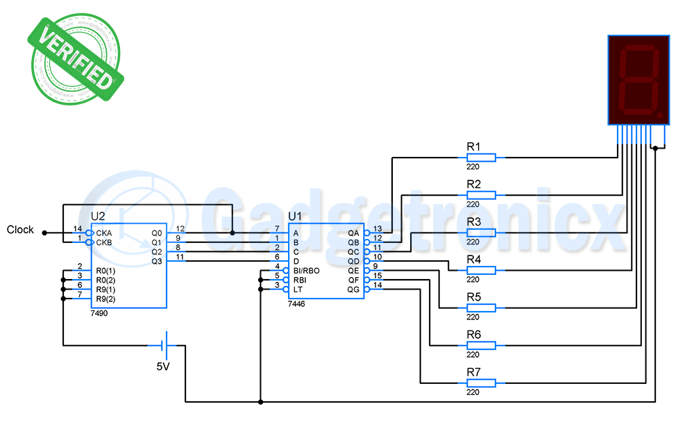 Simple code locker circuit using CD4017