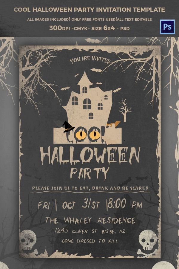 Halloween Party Invite Template | 35 Halloween Invitation Templates Free Psd Invitations Download Halloween Party Invite Template | 35 Halloween Invitation Templates Free Psd Invitations Download