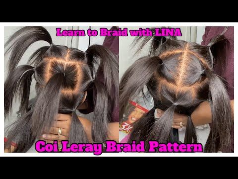 Coi Leray Braids - Easy Way To Part - Jumbo Knotless DETAILED - YouTube Braids For Black Kids, Kids Box Braids, Little Girl Braids, Girls Braids, Braids For Black Hair, Fast Braids, Big Braids, Braids With Curls, Braids With Weave