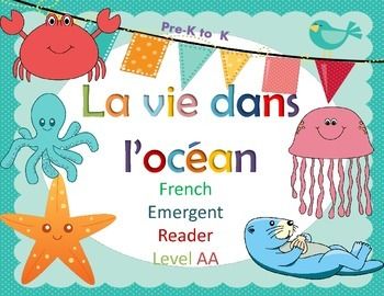 Included is a FRENCH emergent reader/guided nonfiction book that is perfect for early readers in Pre-k to Kindergarten.A book version in black and white and in color is available, single-sided.Also included is a wordless writing resource and a color full page version. 22 words, Level AA (Grade K)Early readers will make photo-to-text connections to some favorite sea creatures.Vocabularyla pieuvrele requinla raiela mdusela baleine bossele poisson lunele calamarle morsele rorqual bleul'ours pol... Struggling Readers, Early Readers, Study Spanish, Learning Spanish, Le Morse, Text To Text Connections, Teacher Helper, Life Guide, Emergent Readers