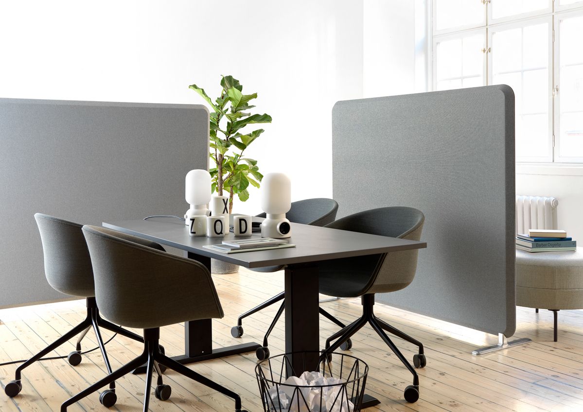 Multifunctional Sound Absorbent Screen System for the Office - Design Milk