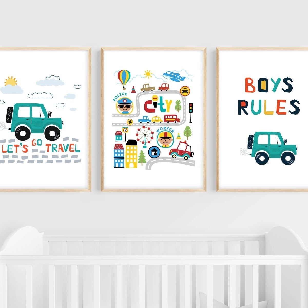 "Our wall arts inspire creativity in your kids while adding character & a finishing touch to a child's room or nursery. Perfect as a baby shower gift or to decorate your child's bedroom Can't find the design you are looking for? Wish you could change the colors, fonts, or characters? Contact us today and let us know. All wall arts are printed to order, and we are always happy to fully customize them for you. 📋 Details: ✅ Made of premium textured matte paper (does not include frame) or ready Car Wall Art, Art Wall Kids, Wall Art Sets, Nursery Wall Art, Art For Kids, Canvas Wall Art, Custom Wall Art, Unique Wall Art, Kids Decor
