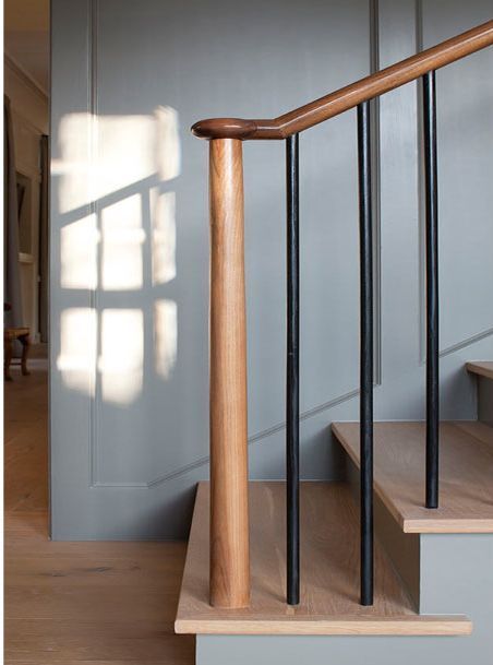 Simple and beautiful stair railing | Wooden staircase design, Staircase design, Interior stair ...