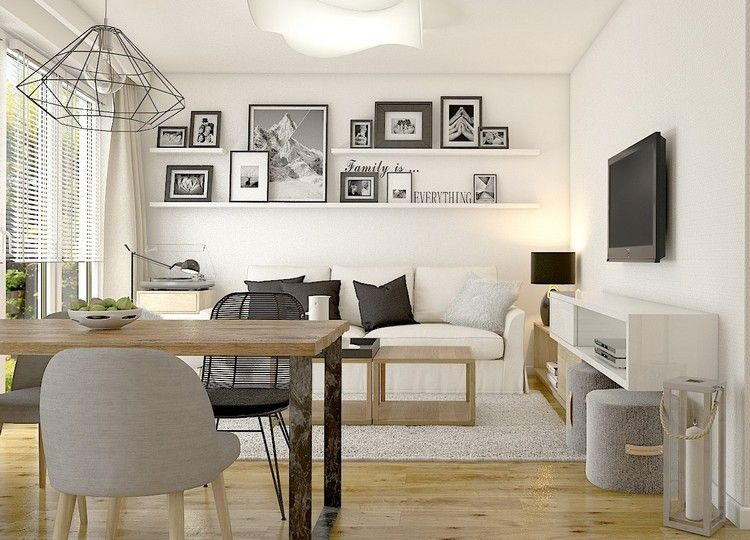 Wohn Und Schlafzimmer In Einem Raum Ideen 3 Apartment Room Apartment Living Room Apartment Layout