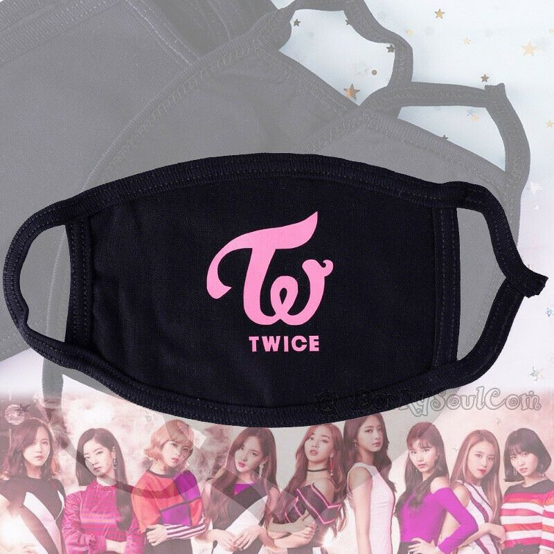 KPOP BTS BT21 Animation Mouth Mask Pop R/&B Hip Hop Dance Cosplay Soft Black New