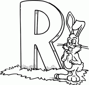 R Coloring Pages Letter For Kids Preschool Jpg