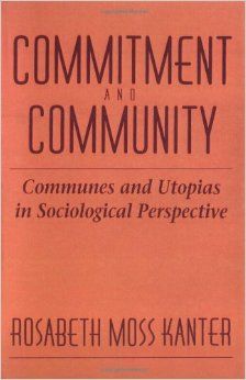 Commitment And Community Communes And Utopias In Sociological Perspective Rosabeth Moss Kanter 9780674145764 Bo Perspective Communes Commitment
