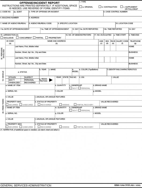police report template template report template filing an incident report with police