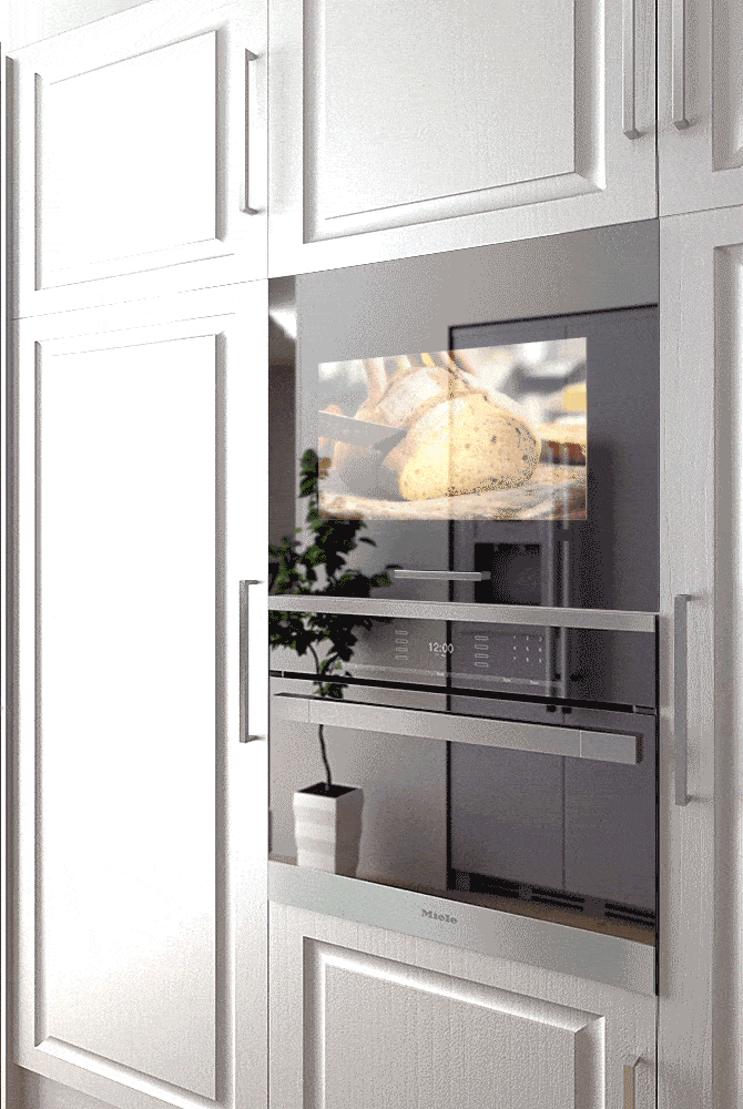Cabitv Ct 200 The Tv Seamlessly Integrated Made To Size Kitchen Tv Tv In Kitchen Kitchen Interior Spaces